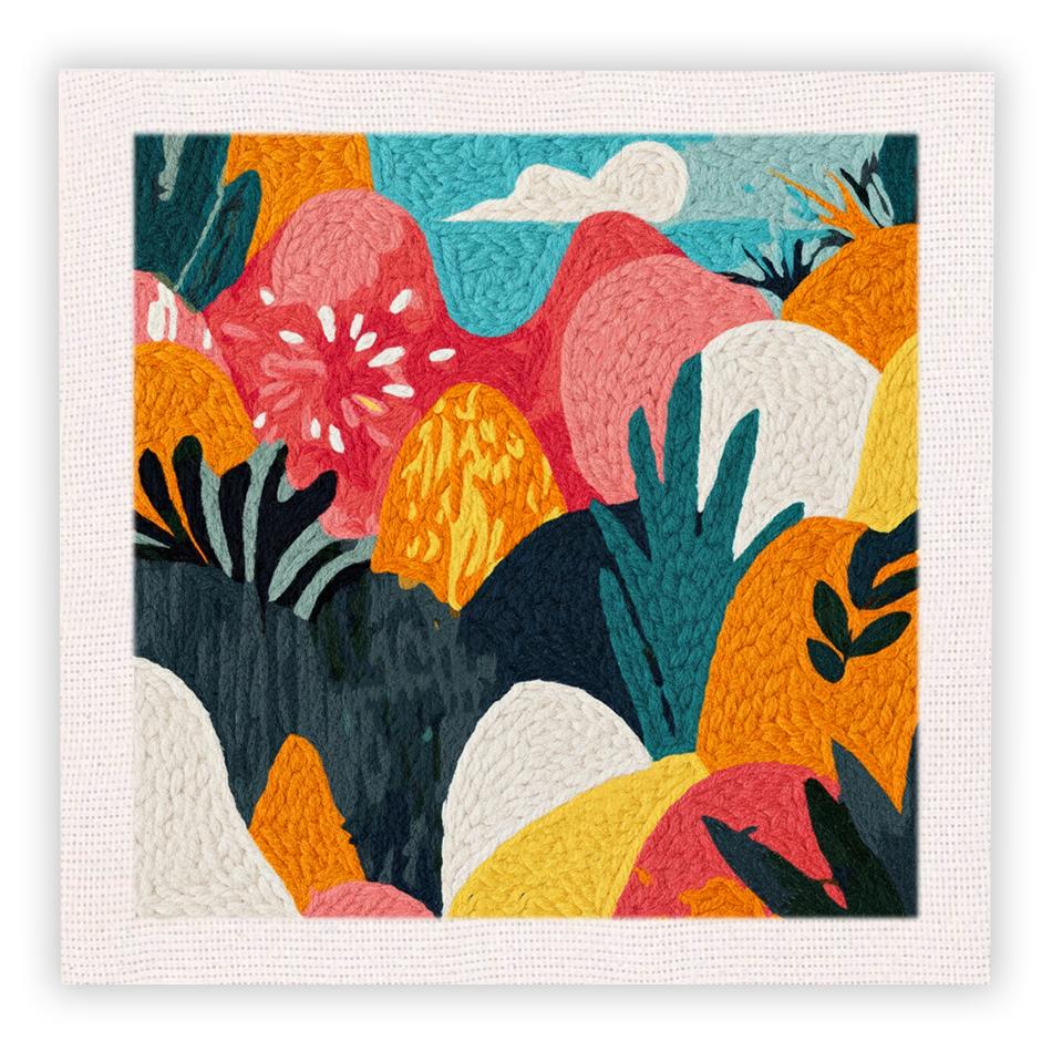 DIY Punch Needle Kits For Beginner Craft Embroidery Set Rug for Starter Kits with Handicrafts flower Pattern DIY gift for Room
DIY Punch Needle Kits For Beginner Craft Embroidery Set Rug for Starter Kits with Handicrafts flower Pattern DIY gift for Room