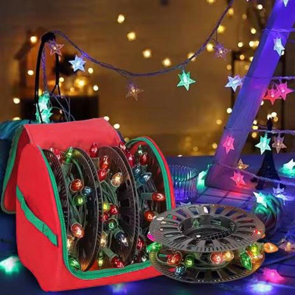 Красный праздничный органайзер для гирлянды, большая вместимость, рождественская сумка для хранения, рождественская елка красный
Красный праздничный органайзер для гирлянды, большая вместимость, рождественская сумка для хранения, рождественская елка красный