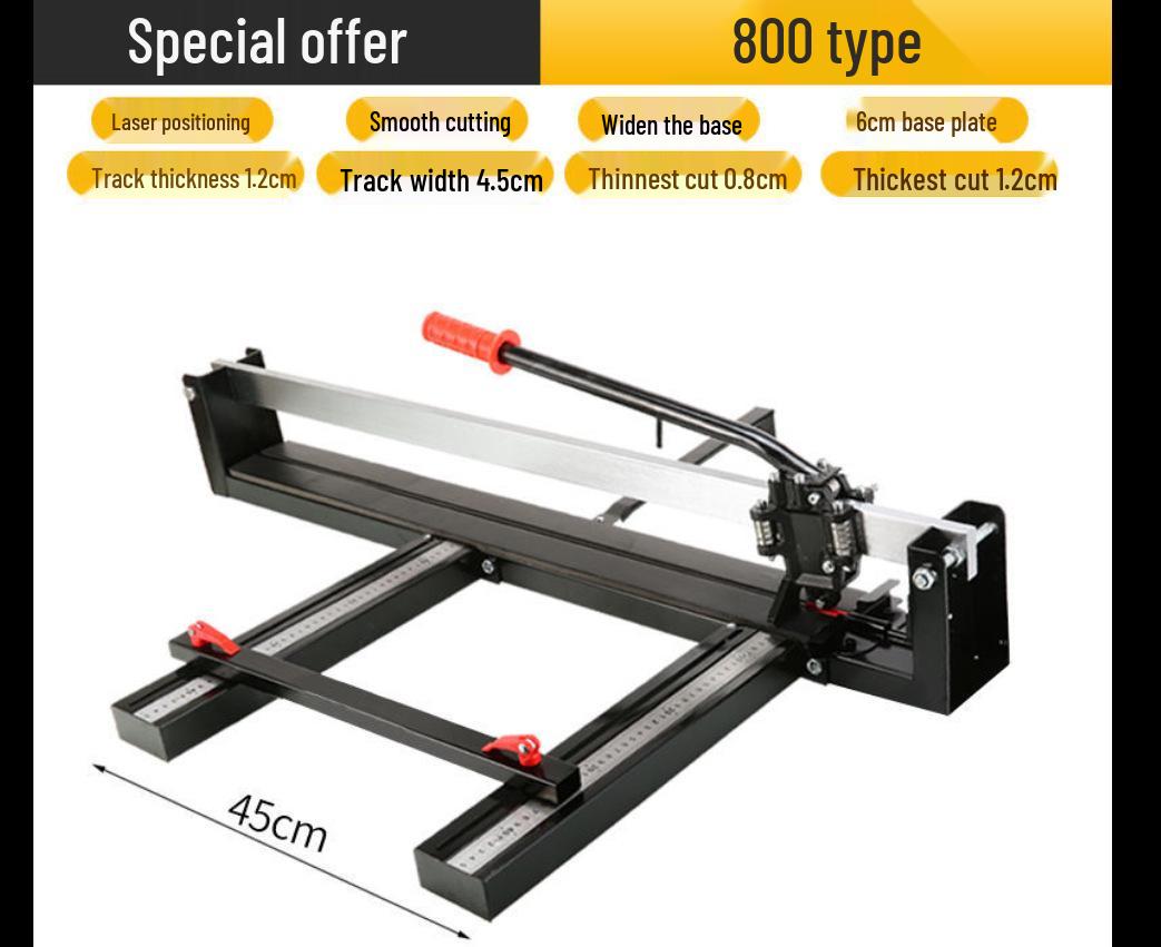 Високоточний лазерний плиткоріз - повністю сталевий, ручний ніж для різання плитки для підлоги, 1600-1800
Високоточний лазерний плиткоріз - повністю сталевий, ручний ніж для різання плитки для підлоги, 1600-1800