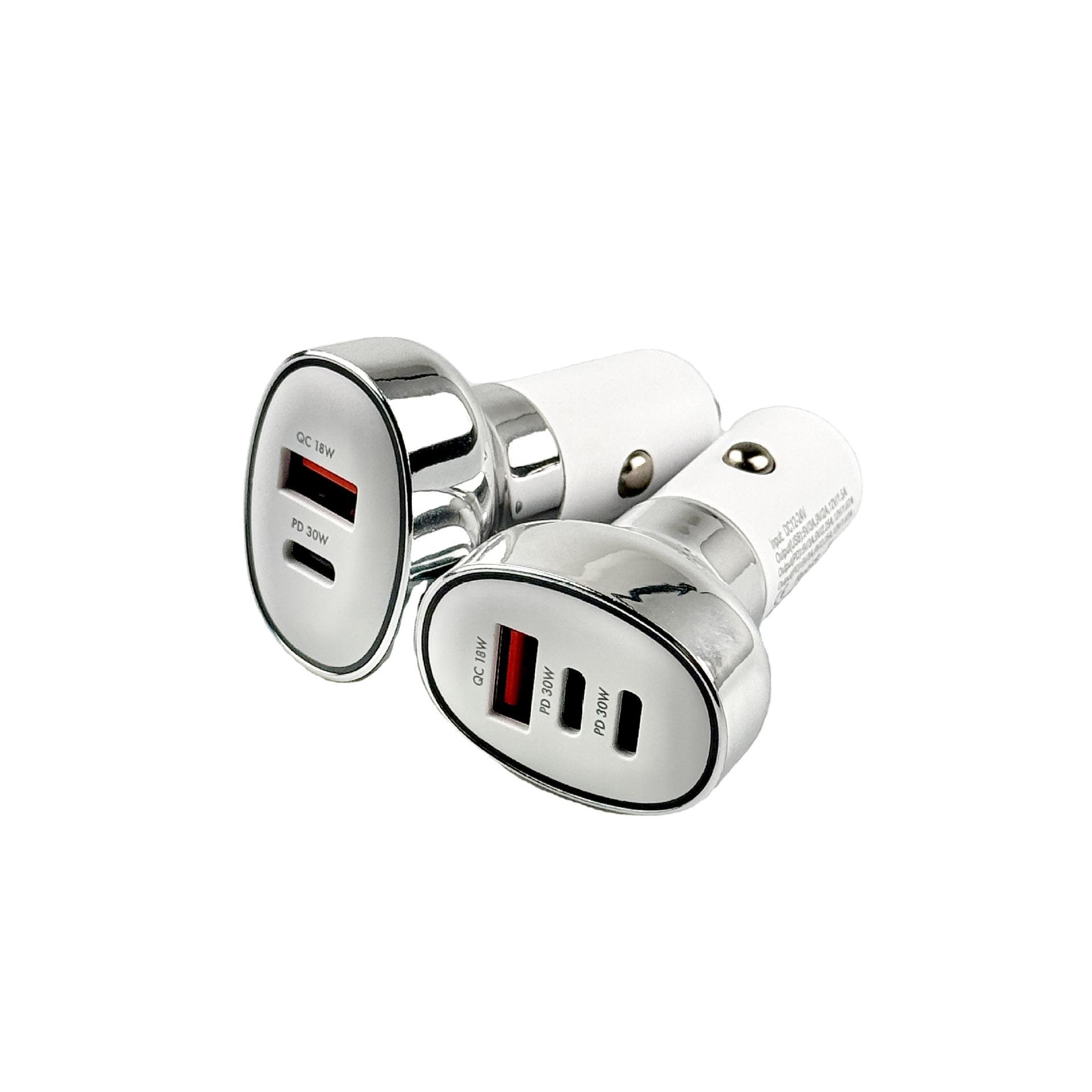 60W Square Multi-Port Car Charger with Fast AC Charging & Cigarette Lighter Converter
60W Square Multi-Port Car Charger with Fast AC Charging & Cigarette Lighter Converter