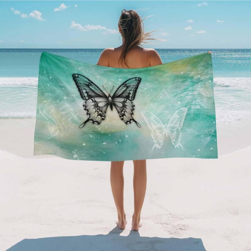 Beach Towel Butterfly Bath Pool Towels Ombre Teal Green Wings Absorbent Beach Towel Soft Large Quick Dry Lightweight Camping W40*H60(CM)
Beach Towel Butterfly Bath Pool Towels Ombre Teal Green Wings Absorbent Beach Towel Soft Large Quick Dry Lightweight Camping W40*H60(CM)