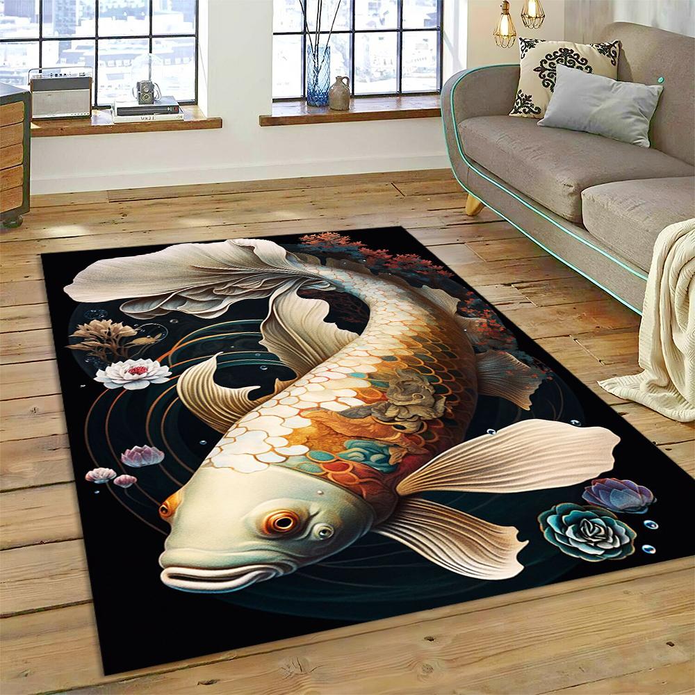 Koi Carp Naturalize Yin Yang Fish Cartoon Carpet Килимок для дому Вітальня Спальня Диван Придверний килимок Декор, дитячий килимок Нековзкий килимок 40x60cm
Koi Carp Naturalize Yin Yang Fish Cartoon Carpet Килимок для дому Вітальня Спальня Диван Придверний килимок Декор, дитячий килимок Нековзкий килимок 40x60cm