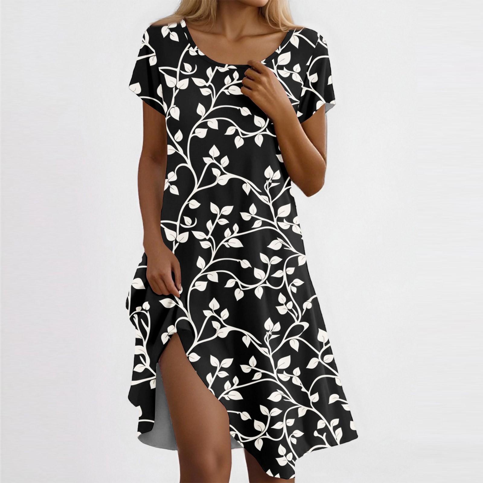 Women s Casual Short Sleeved Dress With Floral Print And Pocket Design And Pocket Design XL білий
Women s Casual Short Sleeved Dress With Floral Print And Pocket Design And Pocket Design XL білий