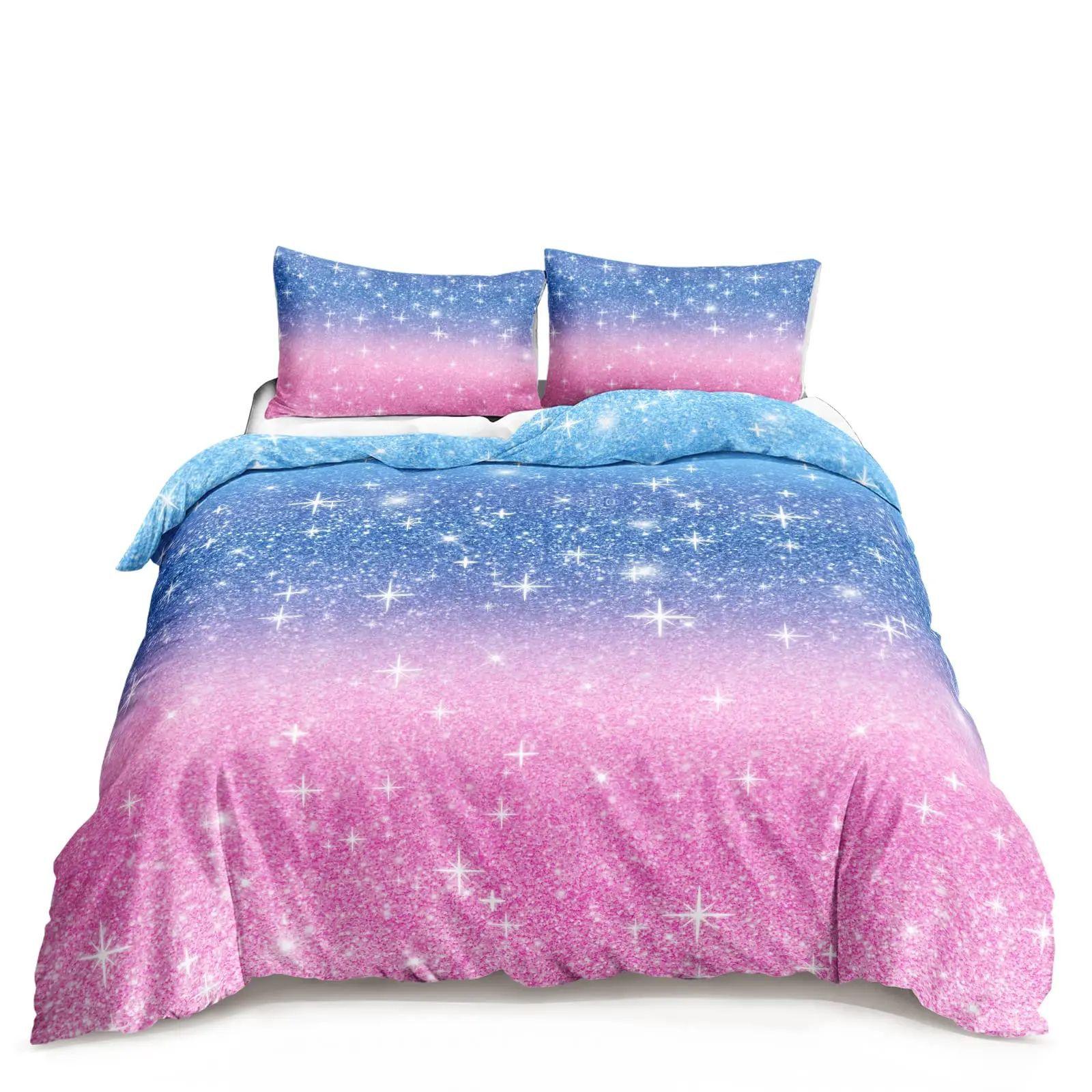 Cute Moon Starry Sky Duvet Set Star Galaxy Girls Bedroom Quilt Cover Pillowcase Three-Piece Set EU single 135*200
Cute Moon Starry Sky Duvet Set Star Galaxy Girls Bedroom Quilt Cover Pillowcase Three-Piece Set EU single 135*200