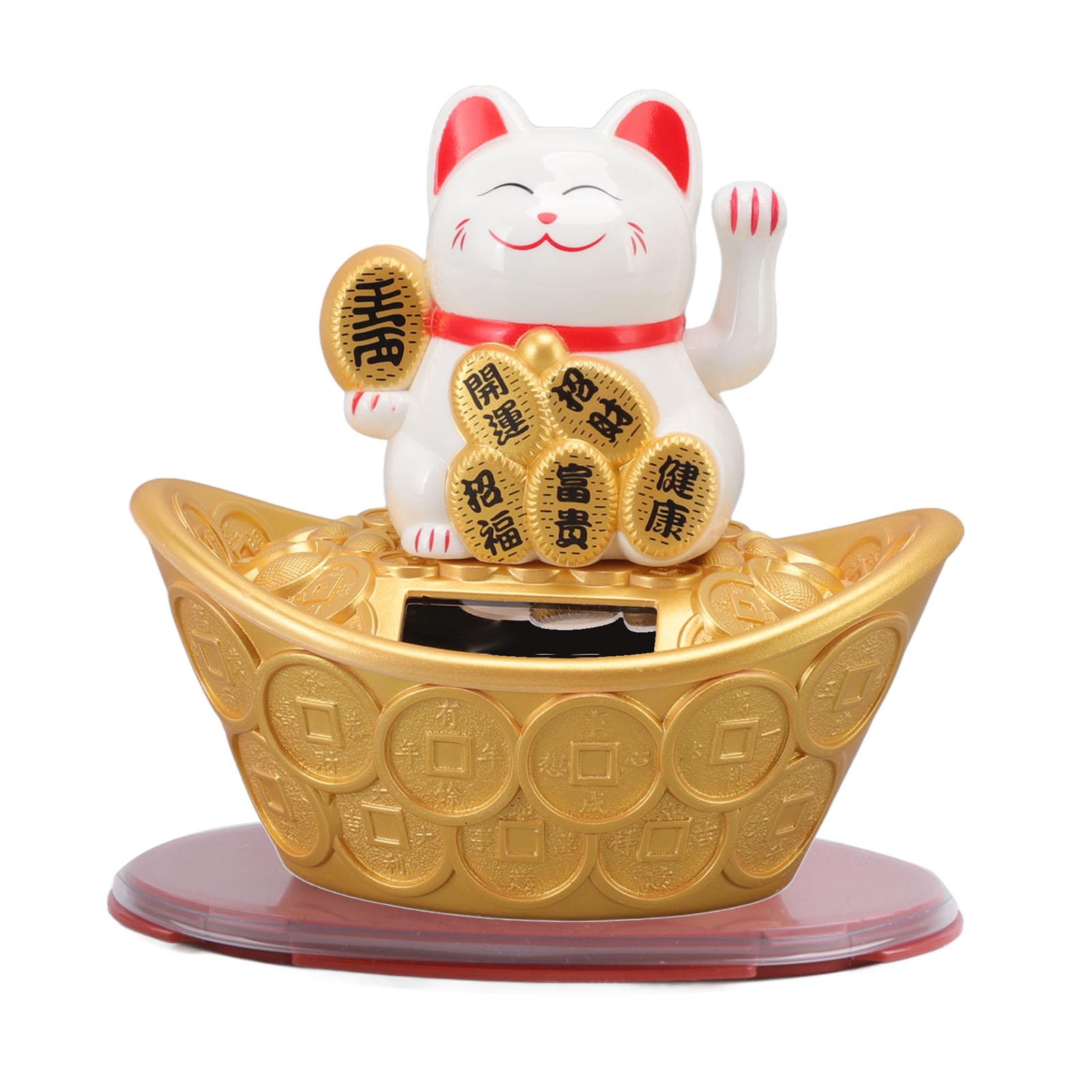 Solar Energy Lucky Cat Ornament Solar Wealth Welcome Waving Hand Fortune Cat Statue for Home Car
Solar Energy Lucky Cat Ornament Solar Wealth Welcome Waving Hand Fortune Cat Statue for Home Car