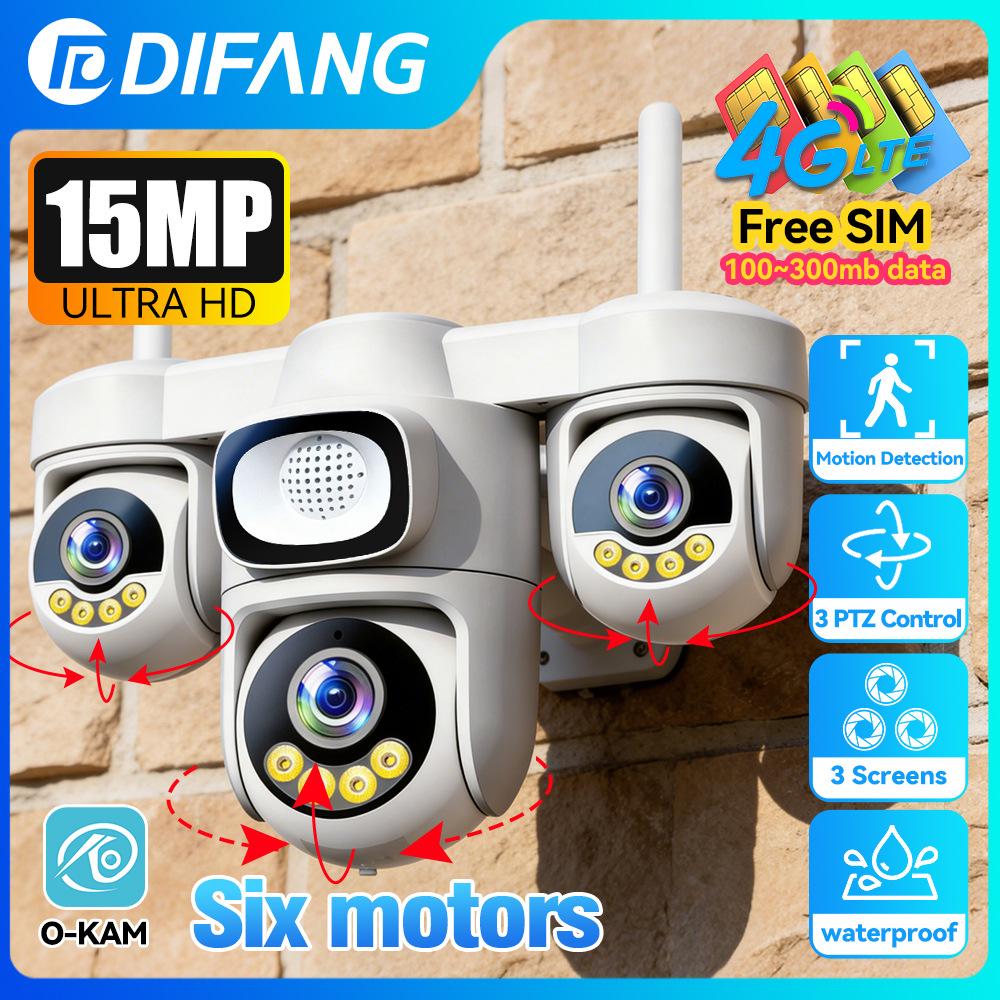 360° Rotating HD Night Vision Wireless WiFi Camera with 3PTZ Mobile Surveillance WiFi-3 Screens-No Memory
360° Rotating HD Night Vision Wireless WiFi Camera with 3PTZ Mobile Surveillance WiFi-3 Screens-No Memory