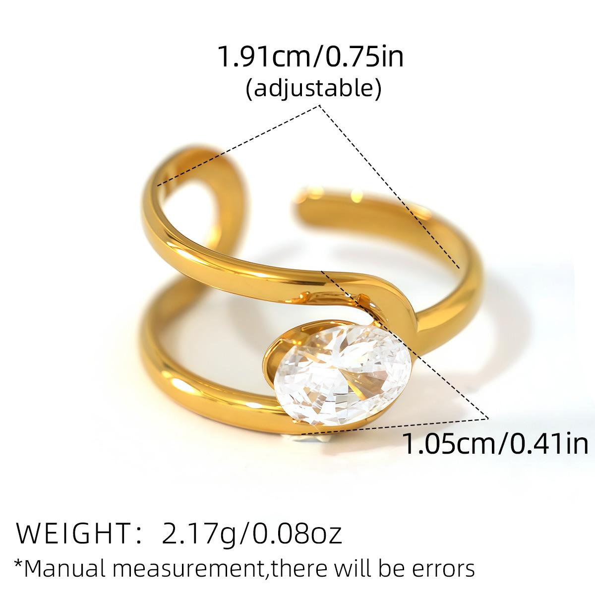 Delicate Droplet Zirconia Stainless Steel Ring Women Men High Quality Waterproof Simple Lines Open Ring Not Fading Zircon Gifts
Delicate Droplet Zirconia Stainless Steel Ring Women Men High Quality Waterproof Simple Lines Open Ring Not Fading Zircon Gifts