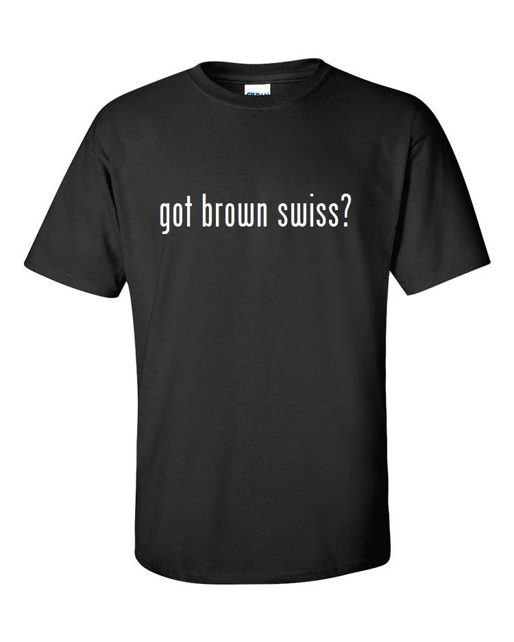 Got Brown Swiss Men Cotton T-Shirt Shirt Solid Black White Funny Cow S - 5XL L
Got Brown Swiss Men Cotton T-Shirt Shirt Solid Black White Funny Cow S - 5XL L