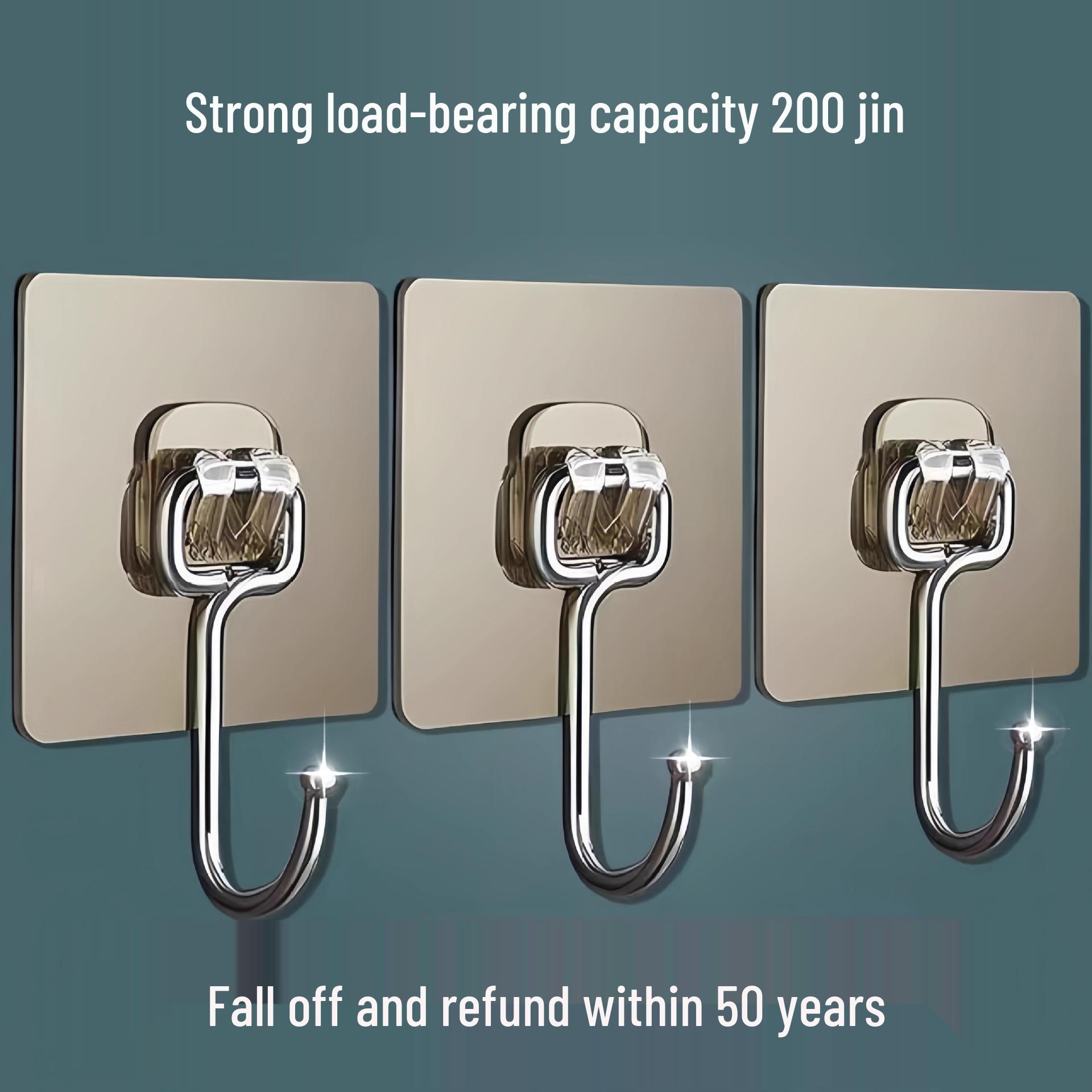Transparent Strong Adhesive Wall Hook for No-Drill Hanging, Traceless, Gold Thread Design. No
Transparent Strong Adhesive Wall Hook for No-Drill Hanging, Traceless, Gold Thread Design. No