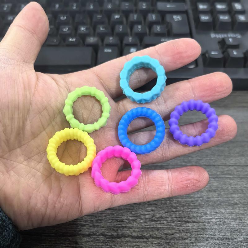 6PCS Sensory Fidget Finger Rings for Kids Silicone Texture Stress Toys Novelty Gifts Party Favors Classroom Prizes
6PCS Sensory Fidget Finger Rings for Kids Silicone Texture Stress Toys Novelty Gifts Party Favors Classroom Prizes
