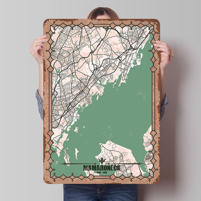 Mamaroneck New York Map Poster Customized Wall Art Vintage Metal Signs Retro Tin Plaque for Man Cave Home Decor Room Decoration 20x30cm(7.8x11.8inch)
Mamaroneck New York Map Poster Customized Wall Art Vintage Metal Signs Retro Tin Plaque for Man Cave Home Decor Room Decoration 20x30cm(7.8x11.8inch)