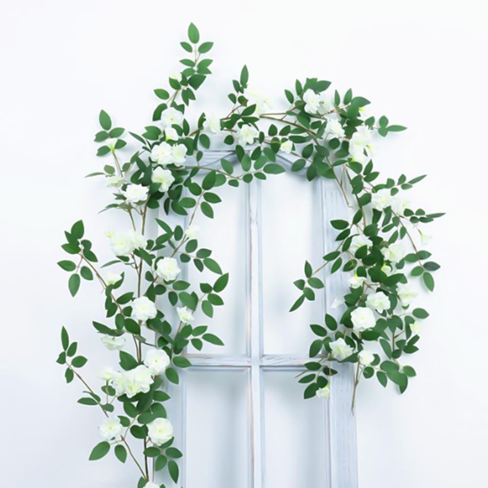 Artificial Rose Vine with 58 Fabric Flowers to Decorate Walls Furniture or Event Areas 1 8m Garland with Natural Look белый
Artificial Rose Vine with 58 Fabric Flowers to Decorate Walls Furniture or Event Areas 1 8m Garland with Natural Look белый