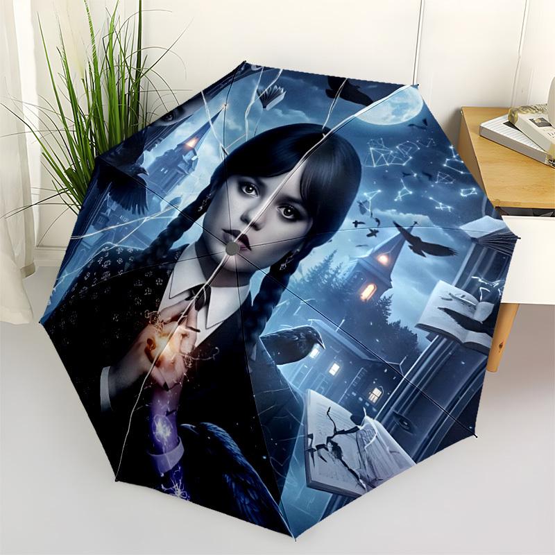 1PC Wednesday Automatic Open/Close Umbrella, 8-Rib Sturdy Frame, Lightweight Portable Umbrella, Commute, Business - Ideal Gift for Friend, Vibrant Pat
1PC Wednesday Automatic Open/Close Umbrella, 8-Rib Sturdy Frame, Lightweight Portable Umbrella, Commute, Business - Ideal Gift for Friend, Vibrant Pat