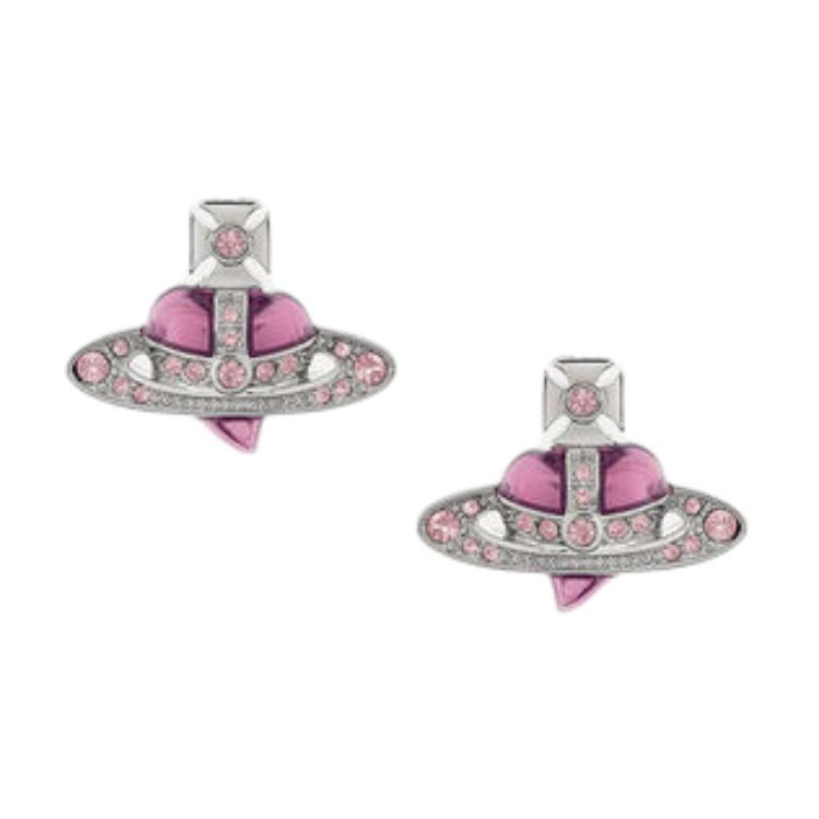 Vivienne Westwood Diamante Saturn Irregular Heart Crystal Earrings Women earrings Silver Vintage-Pink 6201033K-02P686 Basic Packaging-Dust Bag+Box
Vivienne Westwood Diamante Saturn Irregular Heart Crystal Earrings Women earrings Silver Vintage-Pink 6201033K-02P686 Basic Packaging-Dust Bag+Box