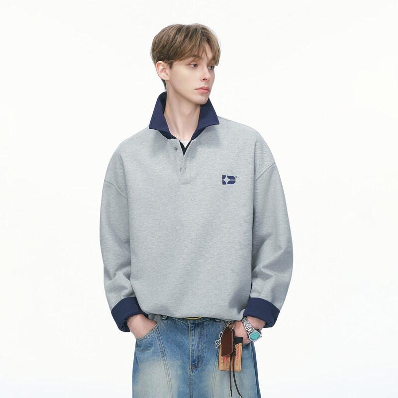 DREAM MADE Men s Faux Two-Piece Polo Sweatshirt L
DREAM MADE Men s Faux Two-Piece Polo Sweatshirt L