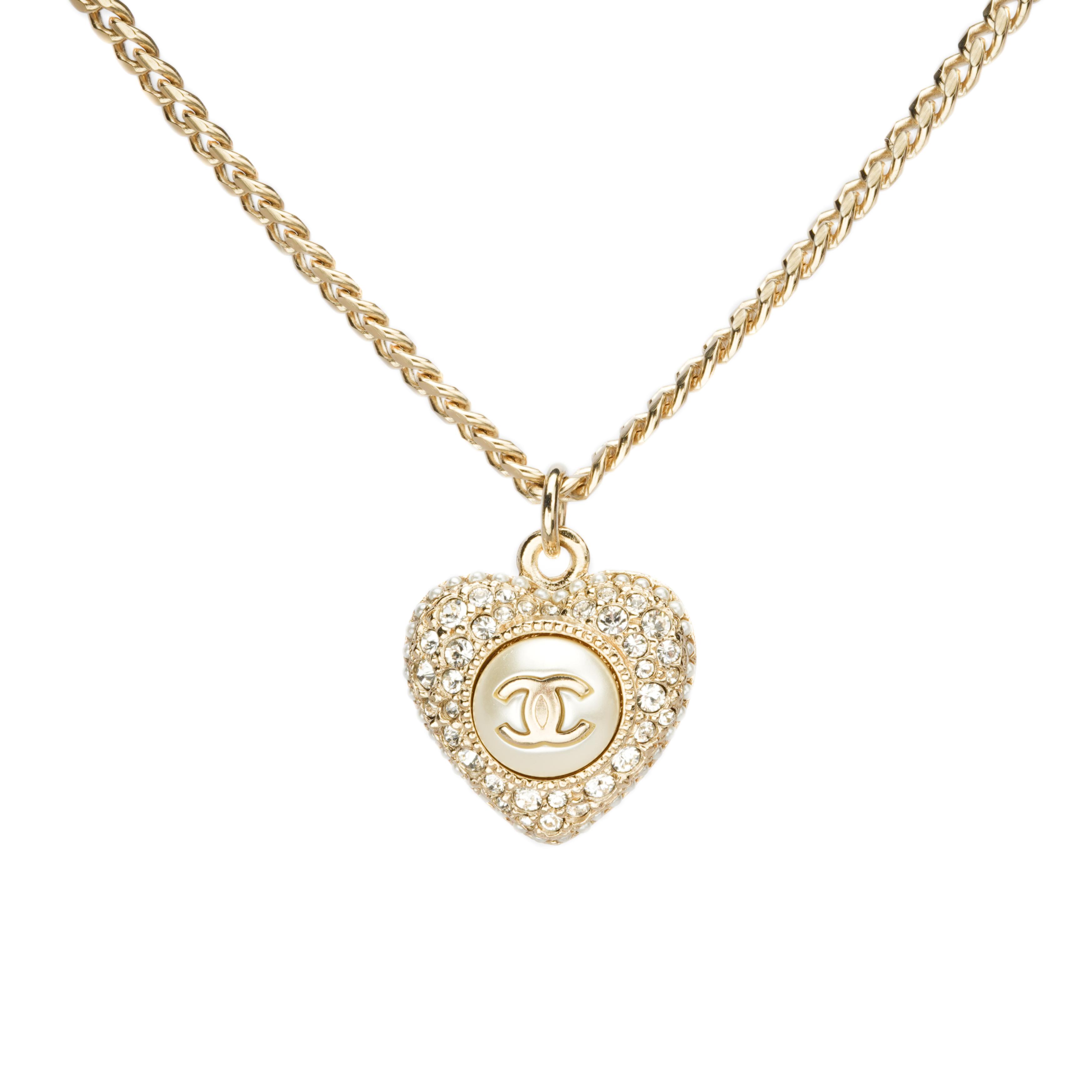 Chanel CC Heart Pearl Fashion Metal Necklace Women necklace AB9387B09088-NK217UNI Gold,F
Chanel CC Heart Pearl Fashion Metal Necklace Women necklace AB9387B09088-NK217UNI Gold,F
