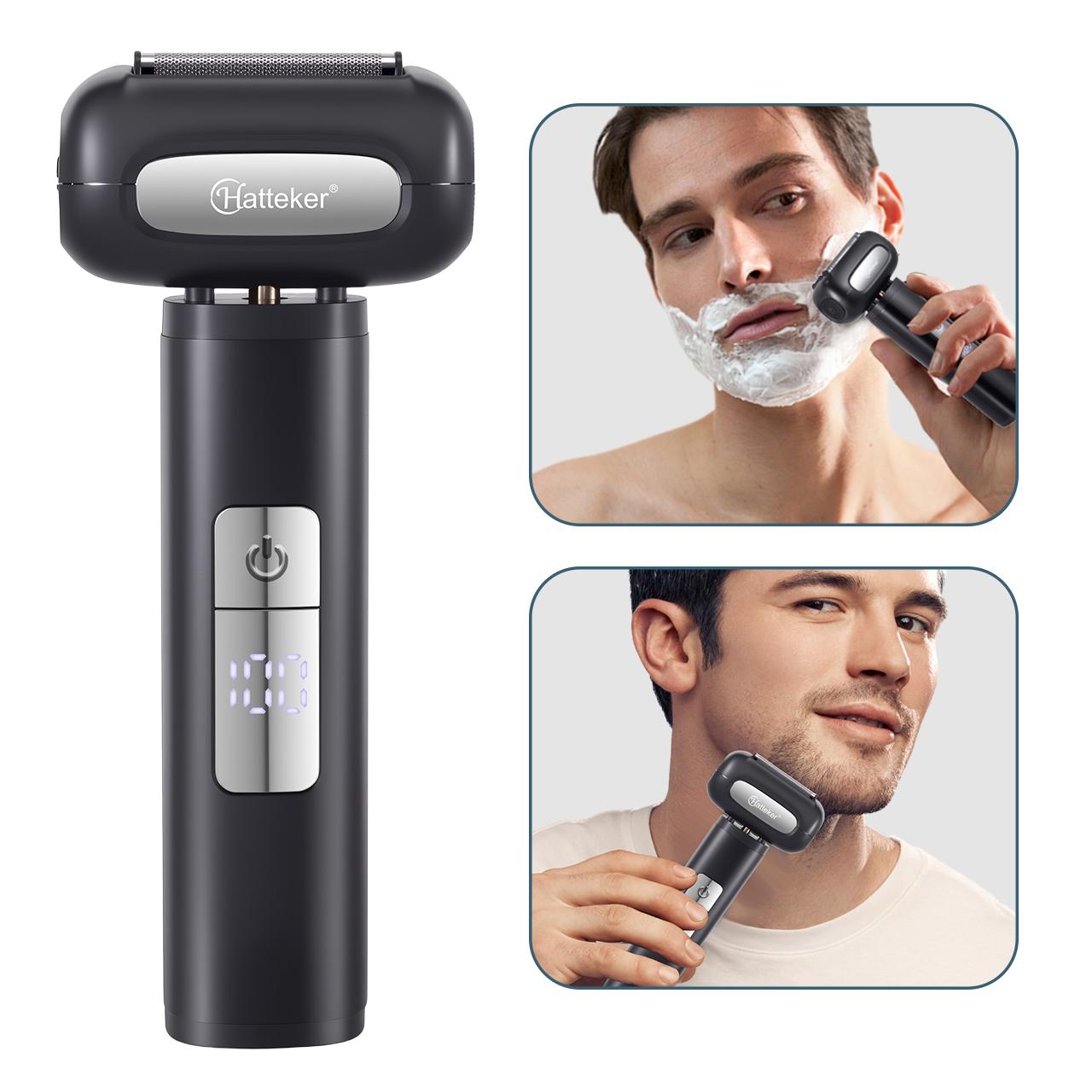 Hatteker Electric Shaver with 4-Head Display Reciprocating Beard Shaver for Home Use Fully Washable Body & Face Grooming Kit чорний
Hatteker Electric Shaver with 4-Head Display Reciprocating Beard Shaver for Home Use Fully Washable Body & Face Grooming Kit чорний