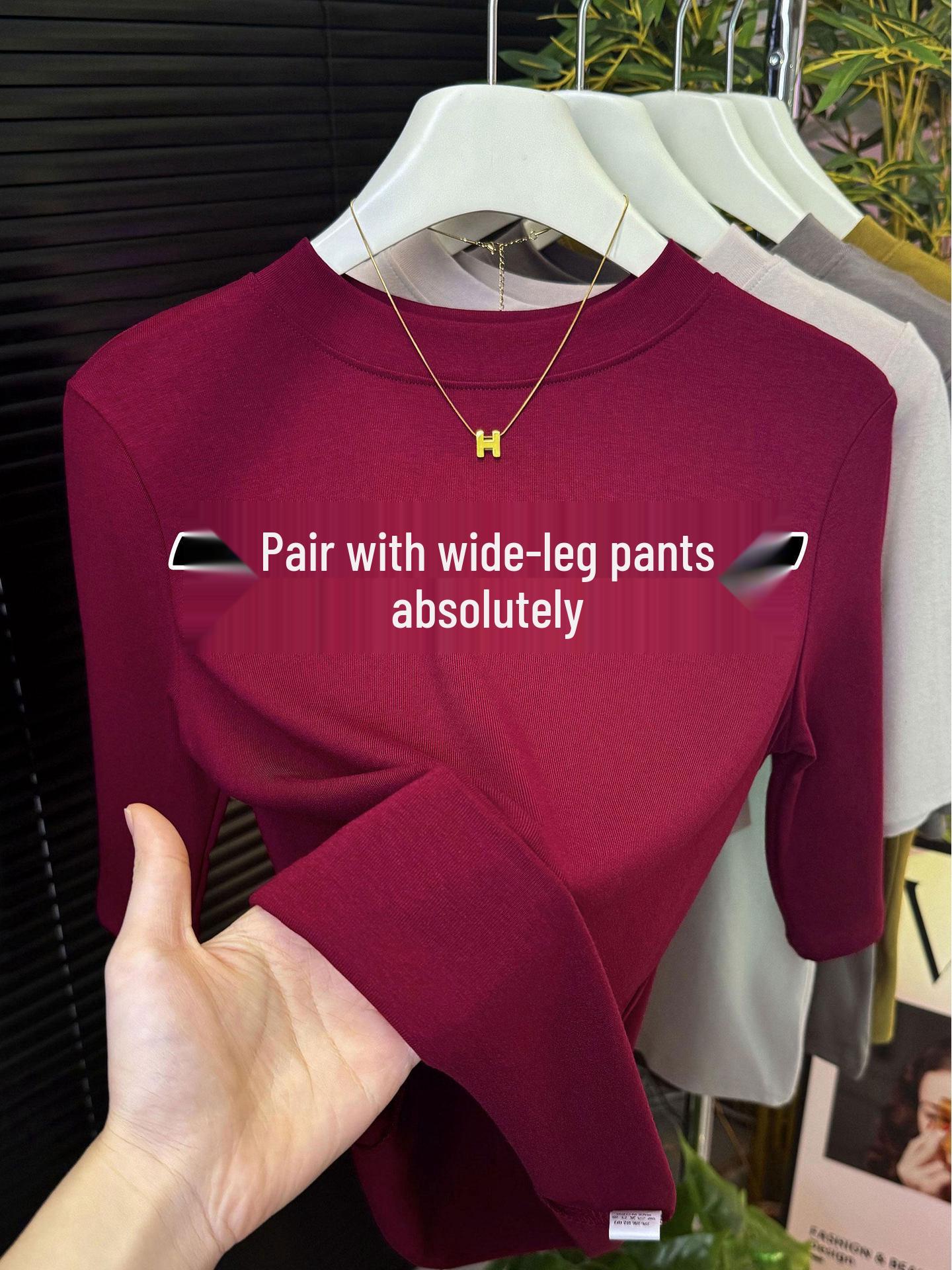 Women s Red Mid-Sleeve Round Neck Base Tee - Autumn Casual Stylish Design M (80-100 lbs)
Women s Red Mid-Sleeve Round Neck Base Tee - Autumn Casual Stylish Design M (80-100 lbs)