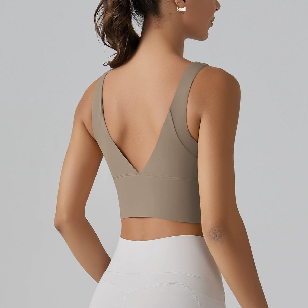V-back Cloud-Feel Integrated Cup Sports Bra: High Elasticity for Running & Yoga Medium
V-back Cloud-Feel Integrated Cup Sports Bra: High Elasticity for Running & Yoga Medium
