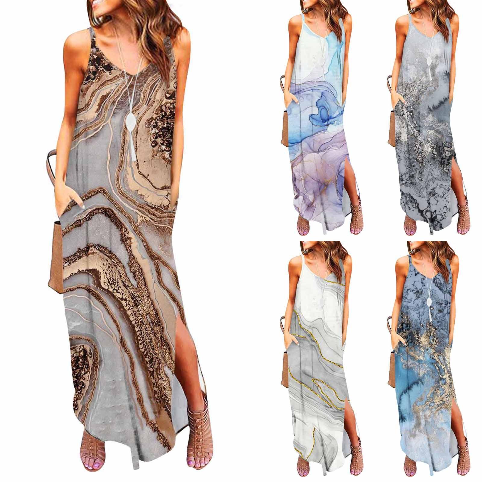 (Куниде) Женский повседневный сарафан с принтом и карманами на тонких бретельках, с открытыми плечами, без рукавов, платья макси с разрезом, пляжное платье
(Куниде) Женский повседневный сарафан с принтом и карманами на тонких бретельках, с открытыми плечами, без рукавов, платья макси с разрезом, пляжное платье