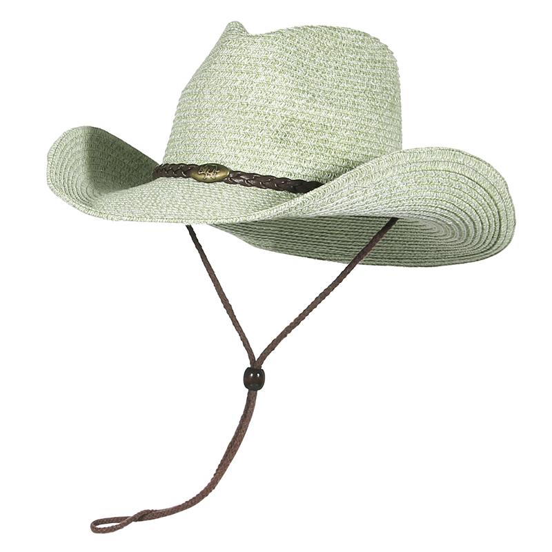 Westren Cowboy Hat for Men Wide Brim Womens Summer Cowgirl Hat Sun Beach Straw Hat Cap 58cm зелений
Westren Cowboy Hat for Men Wide Brim Womens Summer Cowgirl Hat Sun Beach Straw Hat Cap 58cm зелений
