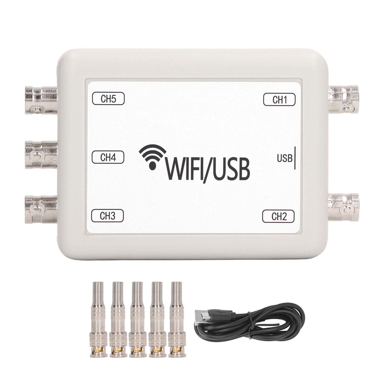 Virtual Oscilloscope WIFI USB 5 Channel Portable Handheld PC Mobile Phone 0Hz~50kHz Frequency Range
Virtual Oscilloscope WIFI USB 5 Channel Portable Handheld PC Mobile Phone 0Hz~50kHz Frequency Range