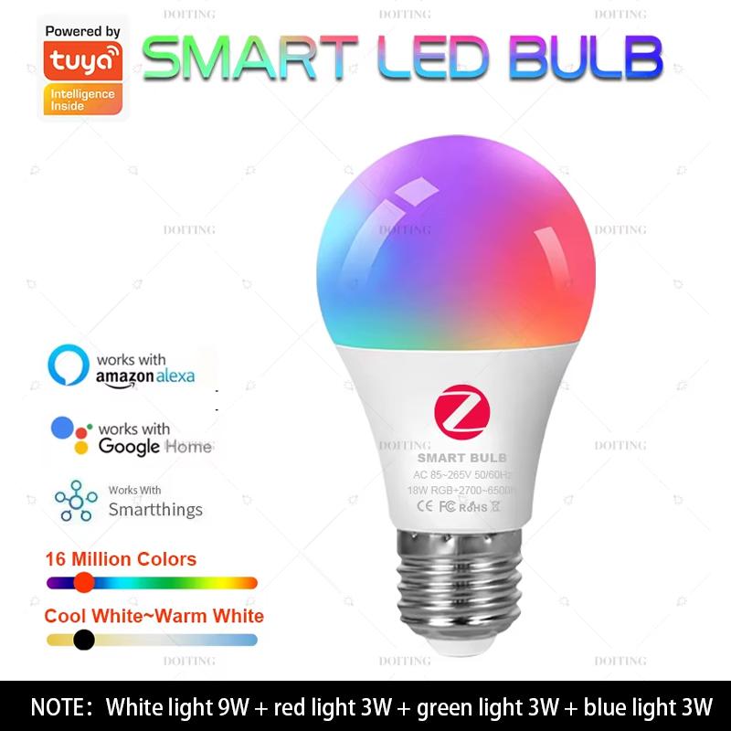 Zigbee 3.0 Smart Led Bulb 110V 220V E27 B22 Lamps RGBCW Works With Alexa Plus Google Home Assistant APP Voice Control 2MQTT Yes&AC 85-265V
Zigbee 3.0 Smart Led Bulb 110V 220V E27 B22 Lamps RGBCW Works With Alexa Plus Google Home Assistant APP Voice Control 2MQTT Yes&AC 85-265V