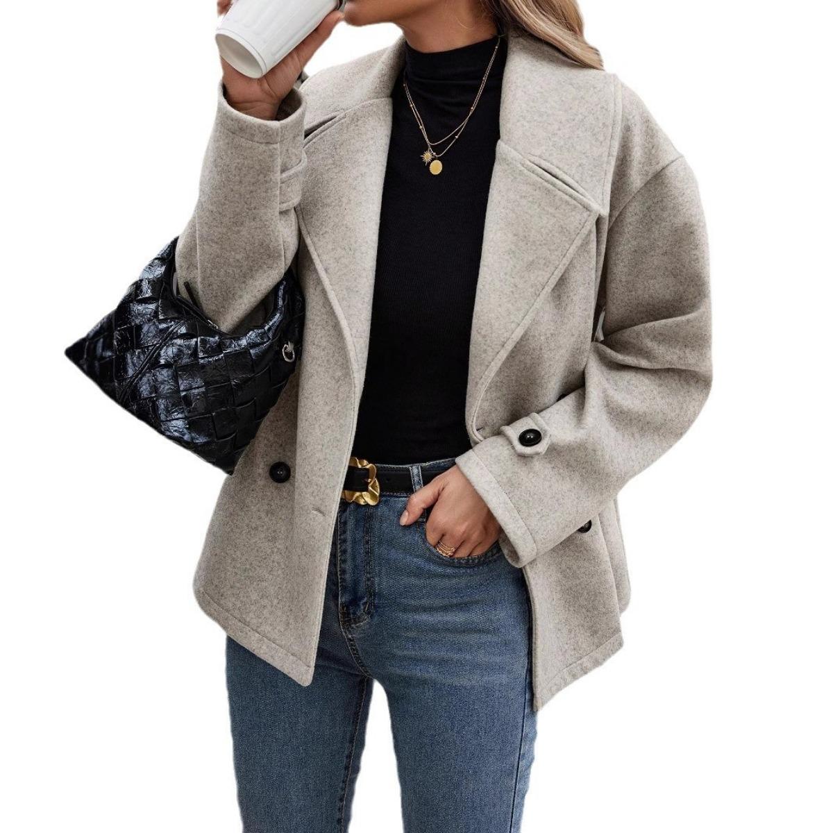Women s 2025 Autumn Winter New Wool Blend Coat Loose Short Blazer Outerwear Casual Versatile XXL світло-сірого кольору
Women s 2025 Autumn Winter New Wool Blend Coat Loose Short Blazer Outerwear Casual Versatile XXL світло-сірого кольору