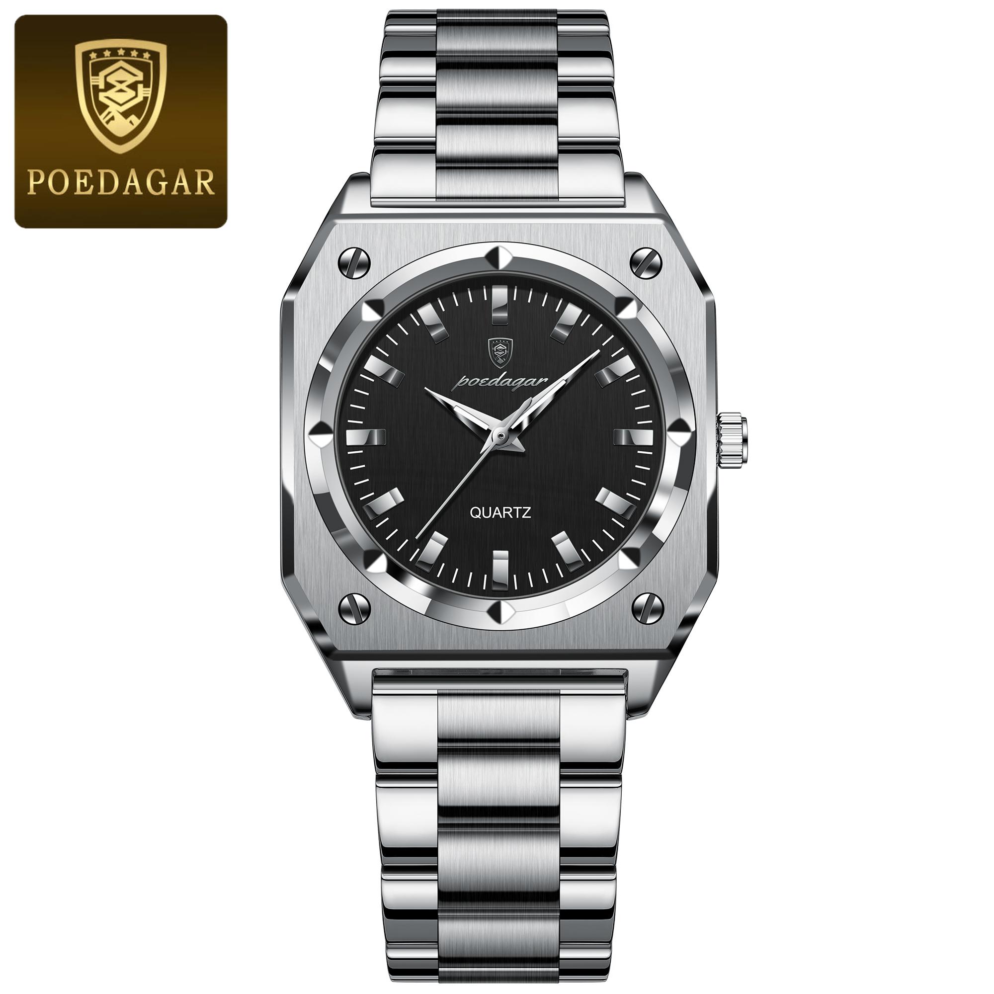 POEDAGAR Elegant Ladies Wristwatch Waterproof Stainless Steel Luminous Exquisite Woman Watch Quartz High Quality Watches чёрный/серебряный
POEDAGAR Elegant Ladies Wristwatch Waterproof Stainless Steel Luminous Exquisite Woman Watch Quartz High Quality Watches чёрный/серебряный