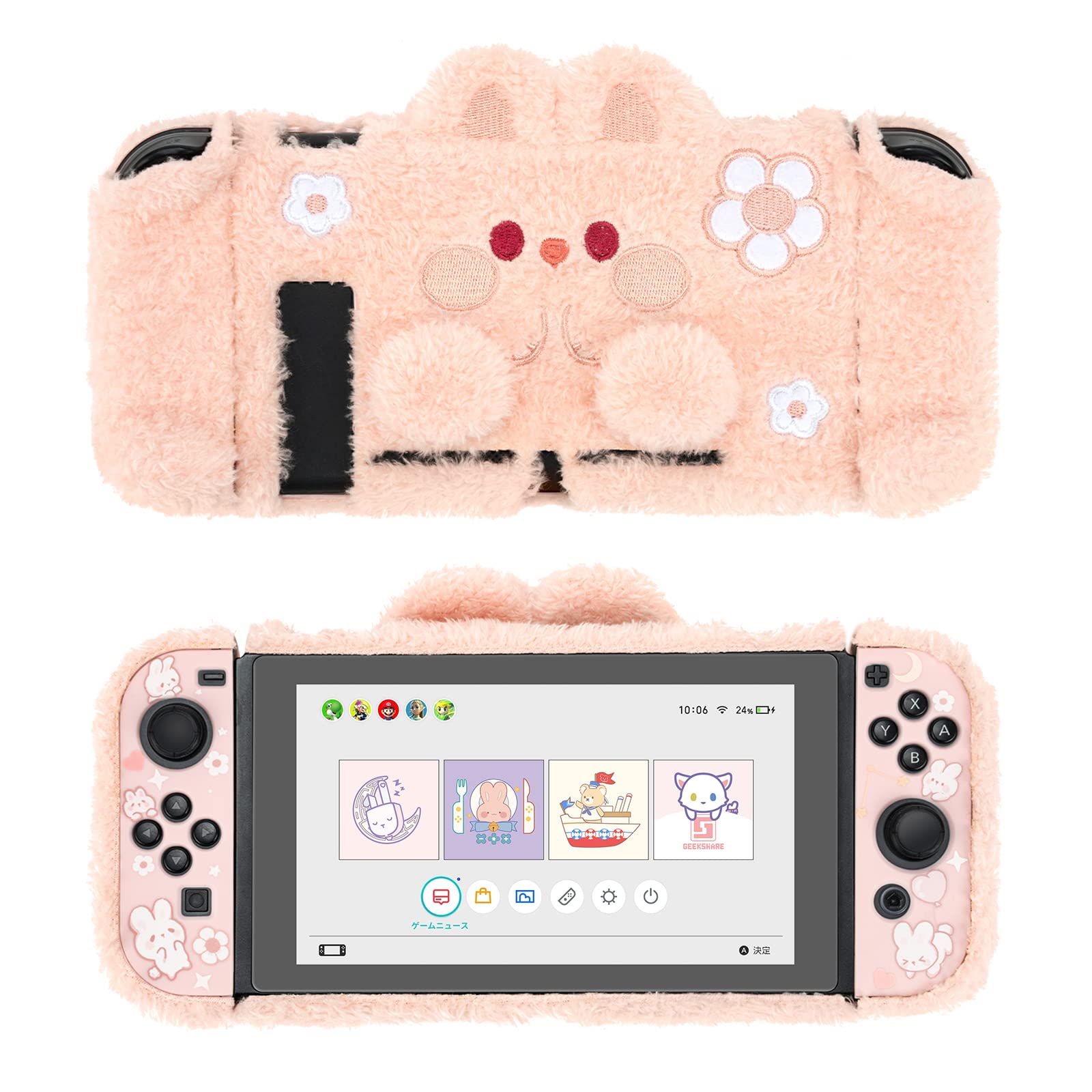 GeekShare Nintendo Switch Compatible with Nintendo Separable Nintendo Switch Compatible with Easy to Shock Stain Comfortable to the Full Protective
GeekShare Nintendo Switch Compatible with Nintendo Separable Nintendo Switch Compatible with Easy to Shock Stain Comfortable to the Full Protective