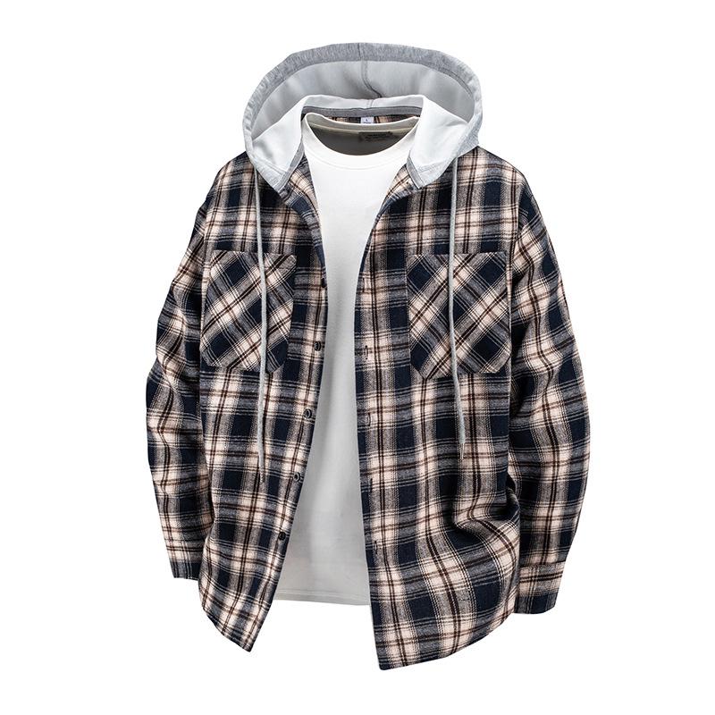 Men s Retro Plaid Hooded Long-Sleeve Shirt – Casual Loose-Fit Plus Size Jacket XXL
Men s Retro Plaid Hooded Long-Sleeve Shirt – Casual Loose-Fit Plus Size Jacket XXL