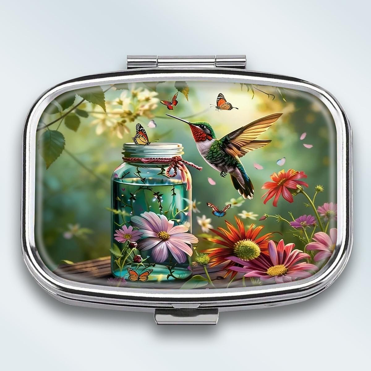 Portable Pill Box with 2 Compartments, Mini Metal Medicine Organizer Case, Cute Printed Pill Container for Vitamins, Pills, Jewelry, Travel, Daily Use різнокольоровий
Portable Pill Box with 2 Compartments, Mini Metal Medicine Organizer Case, Cute Printed Pill Container for Vitamins, Pills, Jewelry, Travel, Daily Use різнокольоровий