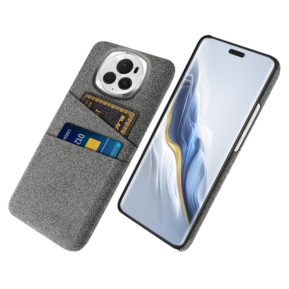 Текстильный чехол для телефона Honor Magic6 Pro 5G с держателем для двух карт, ПК-накладка Grey
Текстильный чехол для телефона Honor Magic6 Pro 5G с держателем для двух карт, ПК-накладка Grey