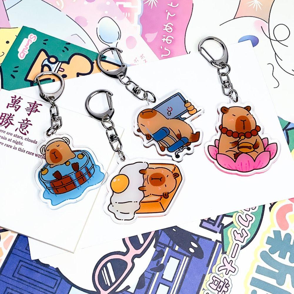 Capybara Cartoon Capybaras Keyring Puppy Capybaras Animal Resin Keyring Bag Accessories E
Capybara Cartoon Capybaras Keyring Puppy Capybaras Animal Resin Keyring Bag Accessories E