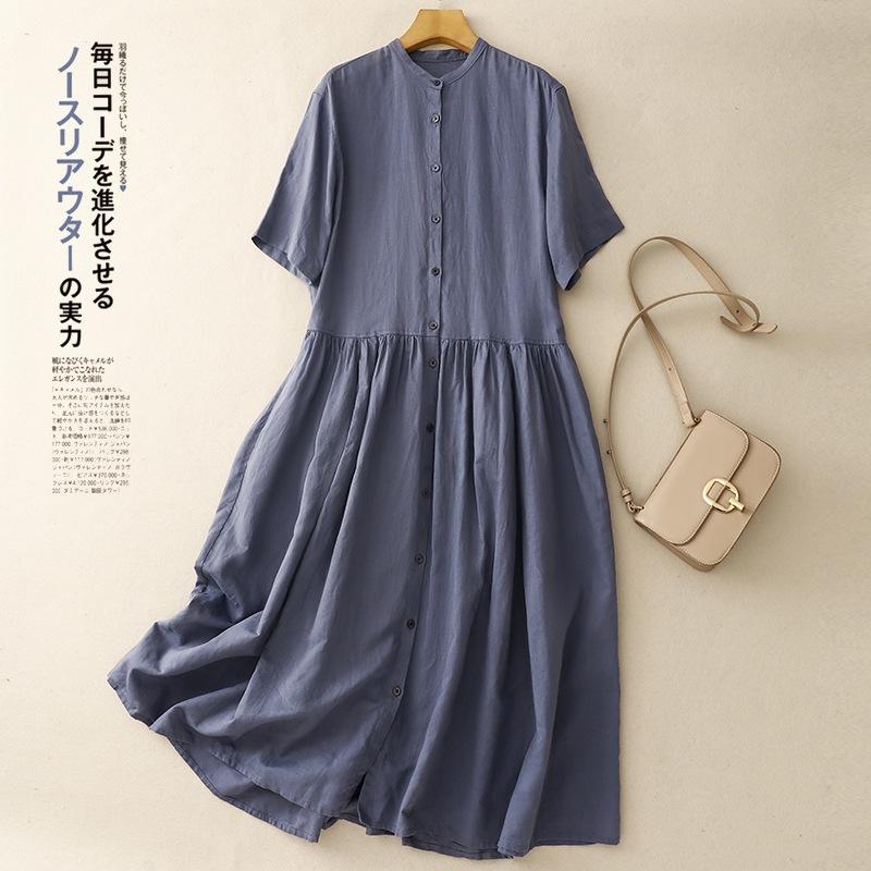 2025 лето новое платье-кардиган из хлопка и льна, свободное повседневное платье большого размера, среднее и длинное 2XL синий
2025 лето новое платье-кардиган из хлопка и льна, свободное повседневное платье большого размера, среднее и длинное 2XL синий