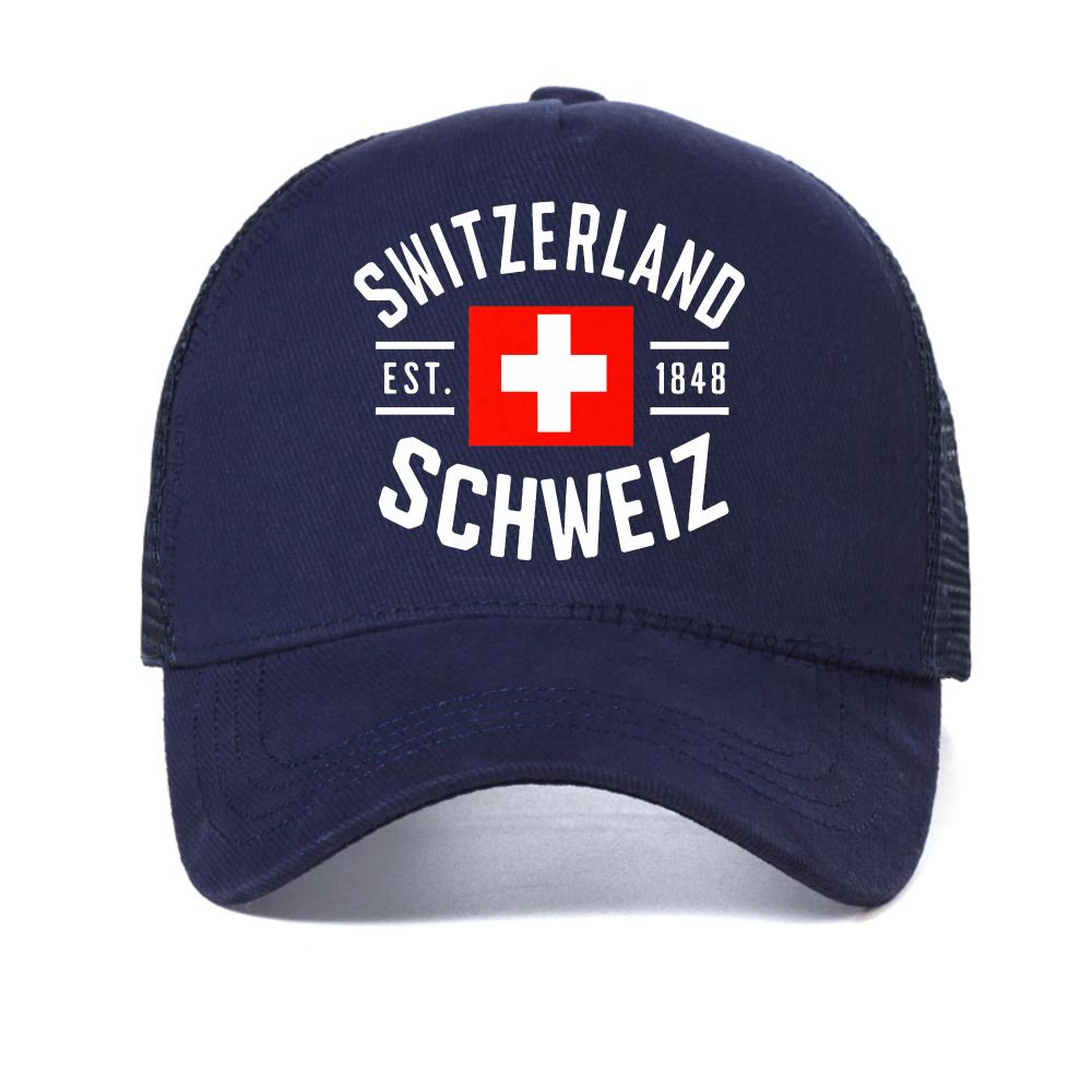 Summer Unisexs casual sports SWITZERLAND pattern printed baseball cap fashion Causal Breathable sun hats unisex mesh Snapback hat Adjustable
Summer Unisexs casual sports SWITZERLAND pattern printed baseball cap fashion Causal Breathable sun hats unisex mesh Snapback hat Adjustable