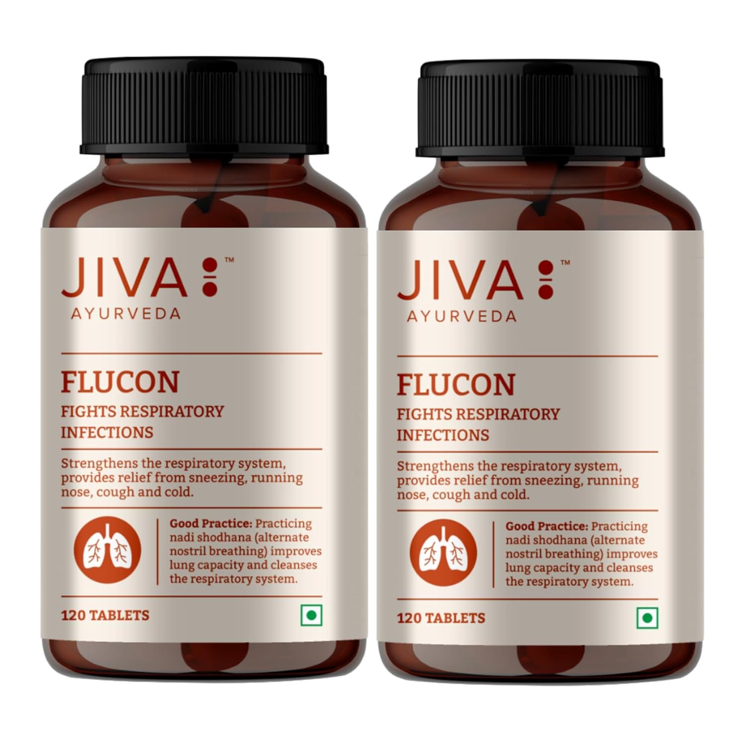 Таблетки Jiva Flucon 500 мг | для Зміцнення Дихальної Системи | - 120 Таблеток (Упаковка з 2 штук)
Таблетки Jiva Flucon 500 мг | для Зміцнення Дихальної Системи | - 120 Таблеток (Упаковка з 2 штук)
