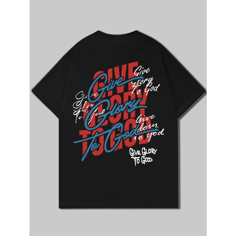 Men s Give Glory to God Trendy Slogan Print Fashion T-Shirt 4XL чорний
Men s Give Glory to God Trendy Slogan Print Fashion T-Shirt 4XL чорний