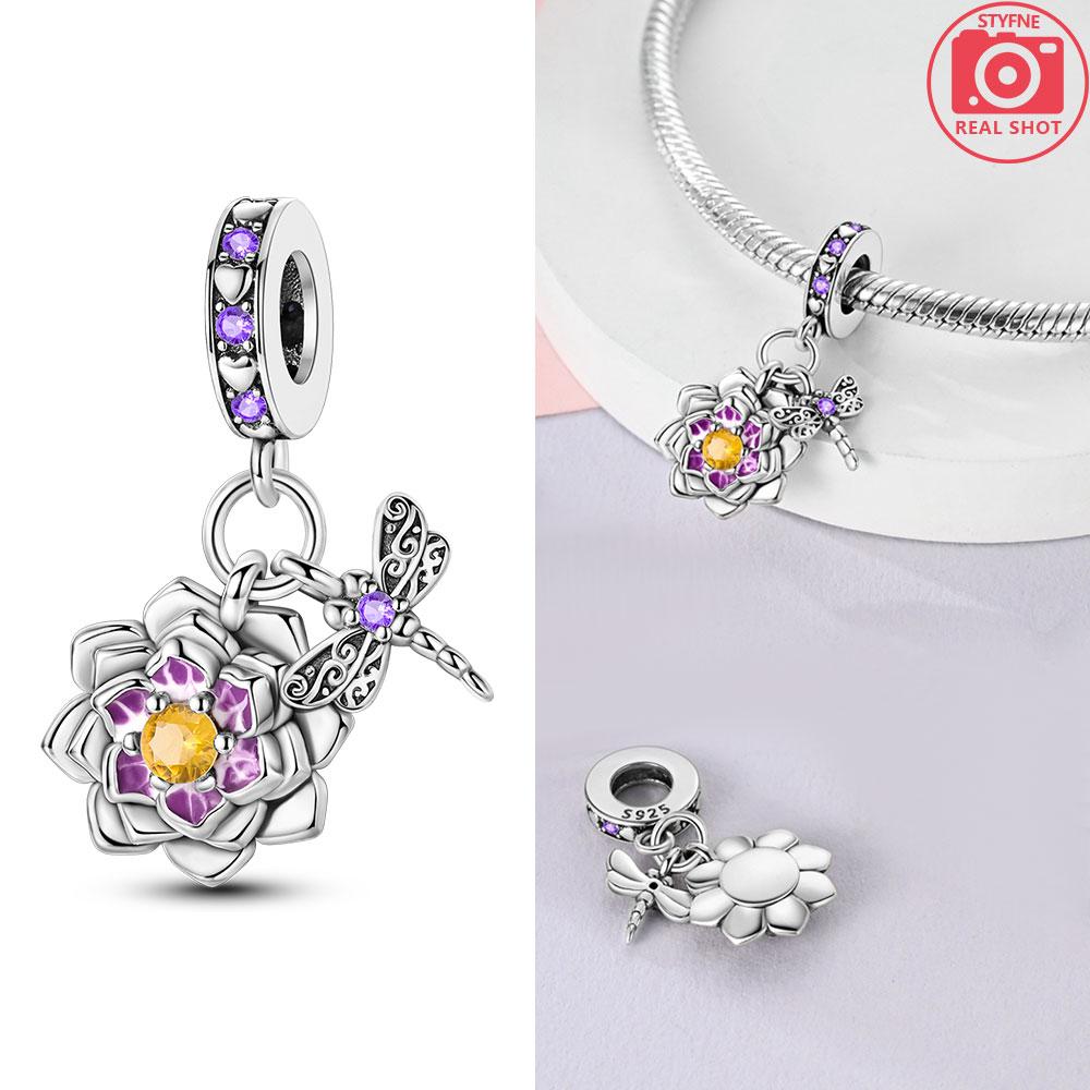 Flower Charms 925 Silver Pink Cherry Blossom Beads Sunflower Pendant Fit Bracelet Woman DIY Jewelry Fine Gifts Making
Flower Charms 925 Silver Pink Cherry Blossom Beads Sunflower Pendant Fit Bracelet Woman DIY Jewelry Fine Gifts Making