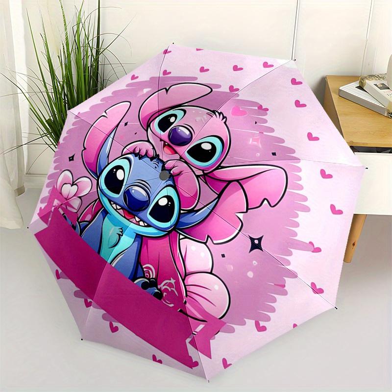 Stitch,Love Automatic Folding Umbrella Simple 8 Rib Design, Bright Cartoon Pattern, Durable Iron Frame, Suitable For Travel, Outdoor, Beac
Stitch,Love Automatic Folding Umbrella Simple 8 Rib Design, Bright Cartoon Pattern, Durable Iron Frame, Suitable For Travel, Outdoor, Beac