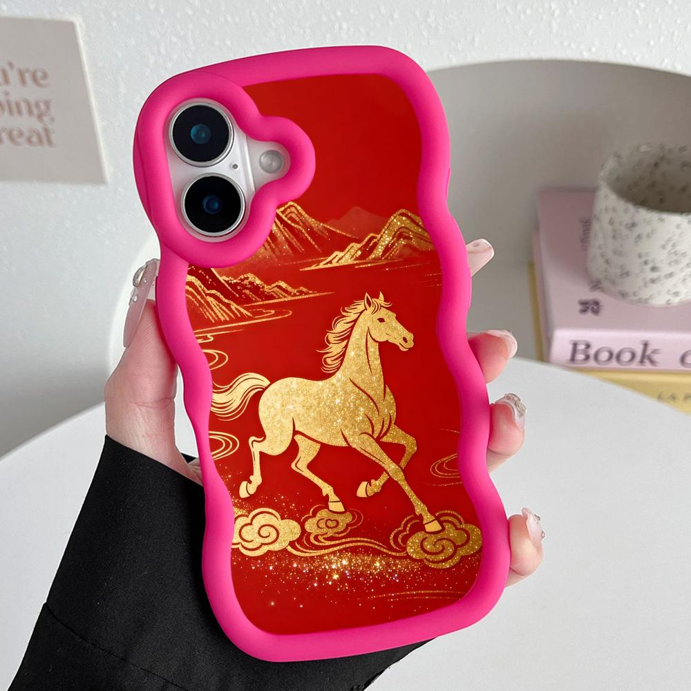 Чехол для мобильного телефона «Год Золотой Лошади» для iPhone 17 16 15 14 13 12 11 Air Pro Max Plus Цветной ТПУ чехол с волнистым краем iPhone 12 Pro
Чехол для мобильного телефона «Год Золотой Лошади» для iPhone 17 16 15 14 13 12 11 Air Pro Max Plus Цветной ТПУ чехол с волнистым краем iPhone 12 Pro