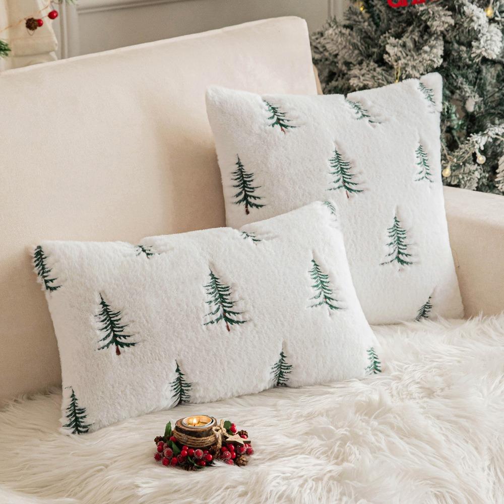 Christmas Tree Pattern Cushion Cover Faux Rabbit Fur Pillow Case Soft Fluffy Pillowcase 30 x 50 cm
Christmas Tree Pattern Cushion Cover Faux Rabbit Fur Pillow Case Soft Fluffy Pillowcase 30 x 50 cm