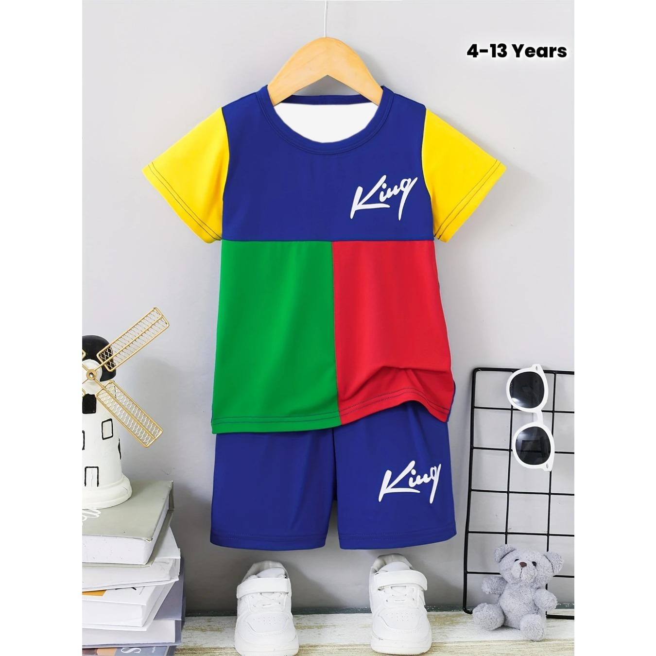 Boys fashionable 3D printed contrasting casual set, outdoor sports T-shirt shorts combination 13-14Y
Boys fashionable 3D printed contrasting casual set, outdoor sports T-shirt shorts combination 13-14Y