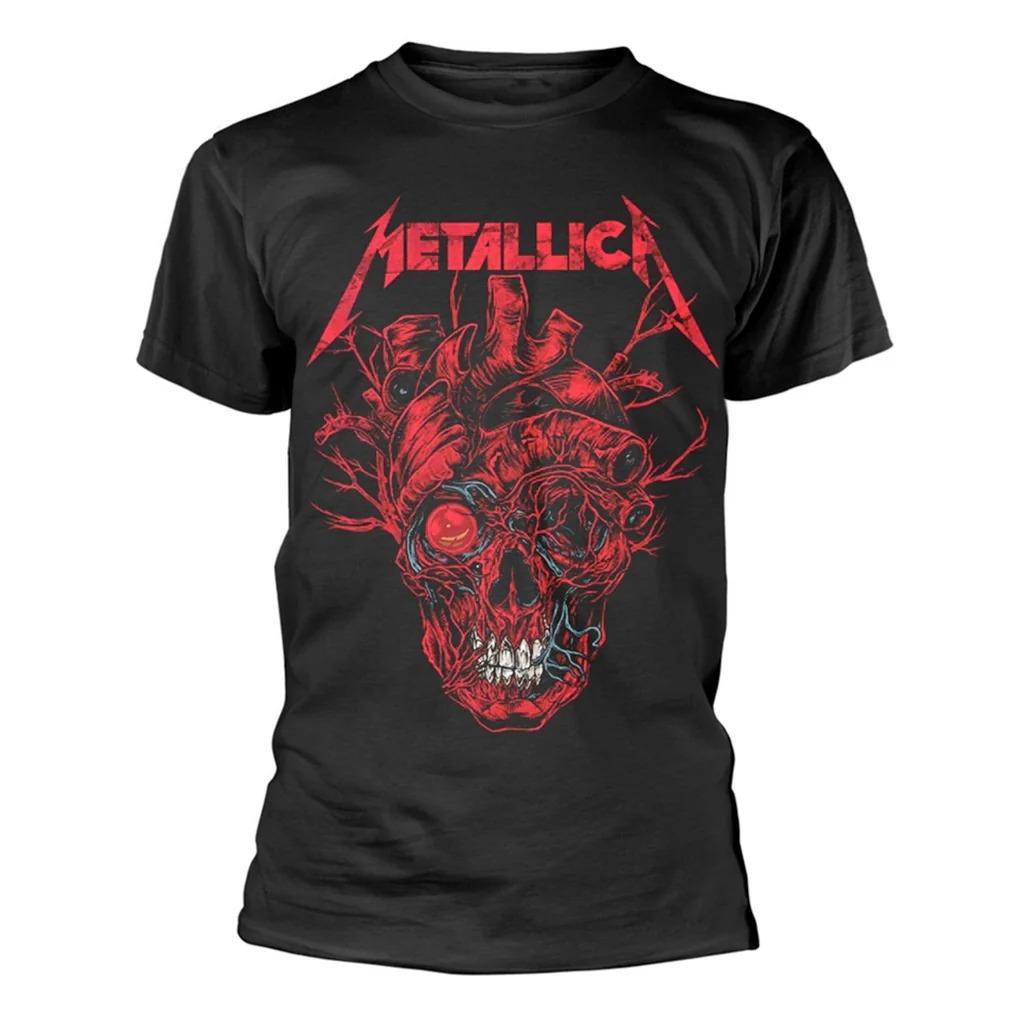 Мужская футболка Metallica Heart Skull с коротким рукавом, хлопковые футболки, винтажная хип-хоп группа, оверсайз топы, трендовая брендовая футболка, мужская одежда XL
Мужская футболка Metallica Heart Skull с коротким рукавом, хлопковые футболки, винтажная хип-хоп группа, оверсайз топы, трендовая брендовая футболка, мужская одежда XL