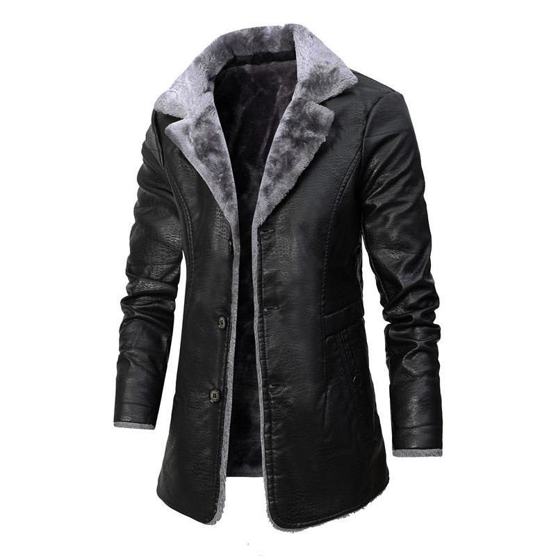 Men s Mid-length Leather Jacket, Middle-aged Autumn and Winter Business Plus Velvet Large Lapel Suit Leather Plush Jacket for Men 4XL
Men s Mid-length Leather Jacket, Middle-aged Autumn and Winter Business Plus Velvet Large Lapel Suit Leather Plush Jacket for Men 4XL