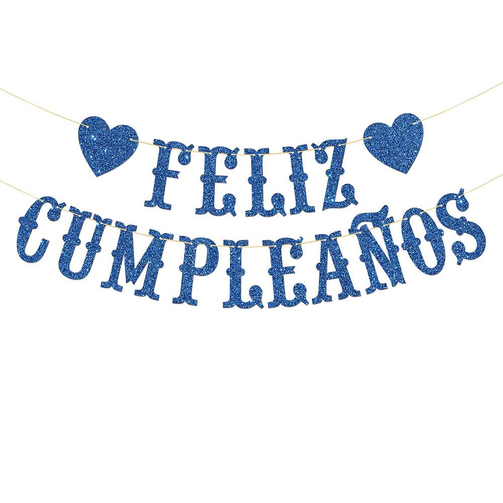 Feliz Cumpleaños Spanish Glitter Birthday Banner & Streamers королевский синий
Feliz Cumpleaños Spanish Glitter Birthday Banner & Streamers королевский синий