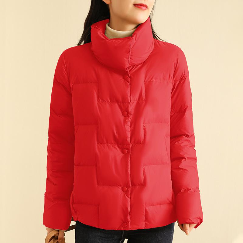FASHION short down jacket women s 2024 winter new small warm fashion thin 90 fleece stand-up jacket Clothes S червоний
FASHION short down jacket women s 2024 winter new small warm fashion thin 90 fleece stand-up jacket Clothes S червоний