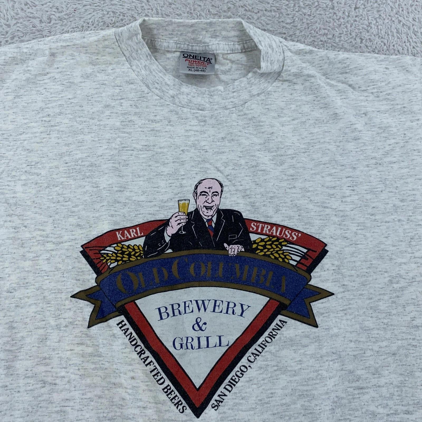 Vintage 90s Karl Strauss Old Columbia Brewery Shirt XL San Diego California Beer M
Vintage 90s Karl Strauss Old Columbia Brewery Shirt XL San Diego California Beer M