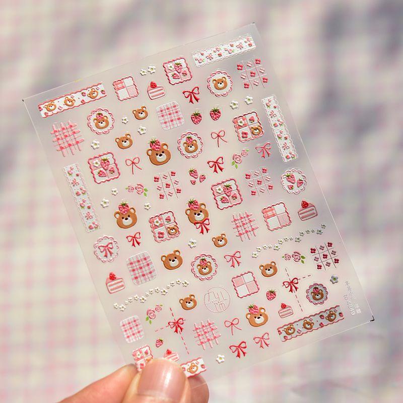 Tomoni Cartoon Stickers Strawberry Bear Rabbit Children s Nail Stickers Hand Account Mobile Phone CCD Stickers Strawberry Bear
Tomoni Cartoon Stickers Strawberry Bear Rabbit Children s Nail Stickers Hand Account Mobile Phone CCD Stickers Strawberry Bear