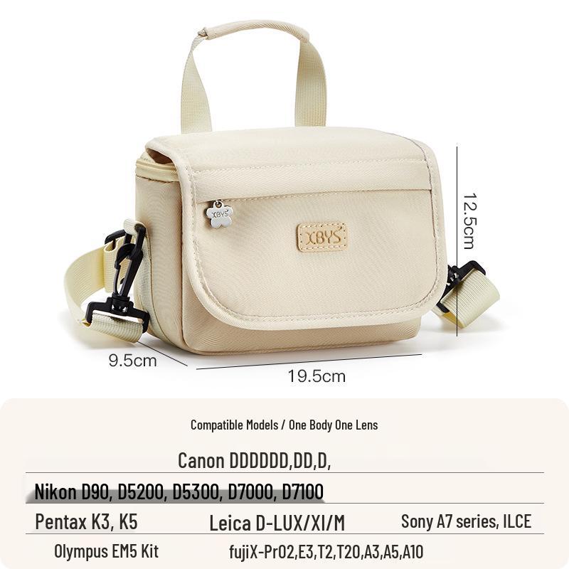 Carry-all DSLR Camera Bag for Fujifilm and Canon - Single Shoulder Lens Storage Handbag.
Carry-all DSLR Camera Bag for Fujifilm and Canon - Single Shoulder Lens Storage Handbag.